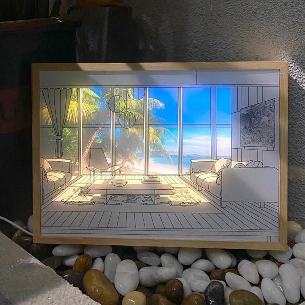 アート絵画ウォールランプ | Yigo | ブラケットライト