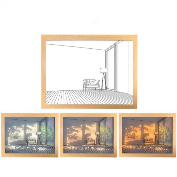 アート絵画ウォールランプ Yigo ブラケットライト