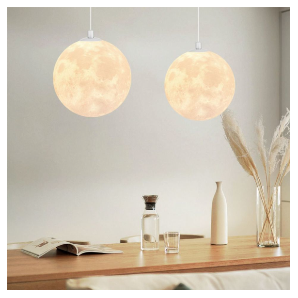 Stylish PLA healing moonlight indirect pendant light for coffee shop