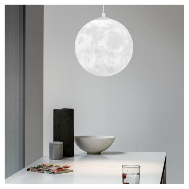 Stylish PLA healing moonlight indirect pendant light for coffee shop