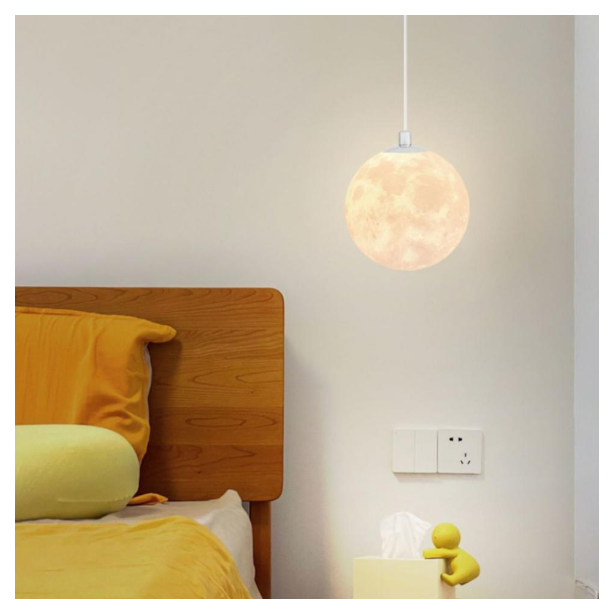 Stylish PLA healing moonlight indirect pendant light for coffee shop